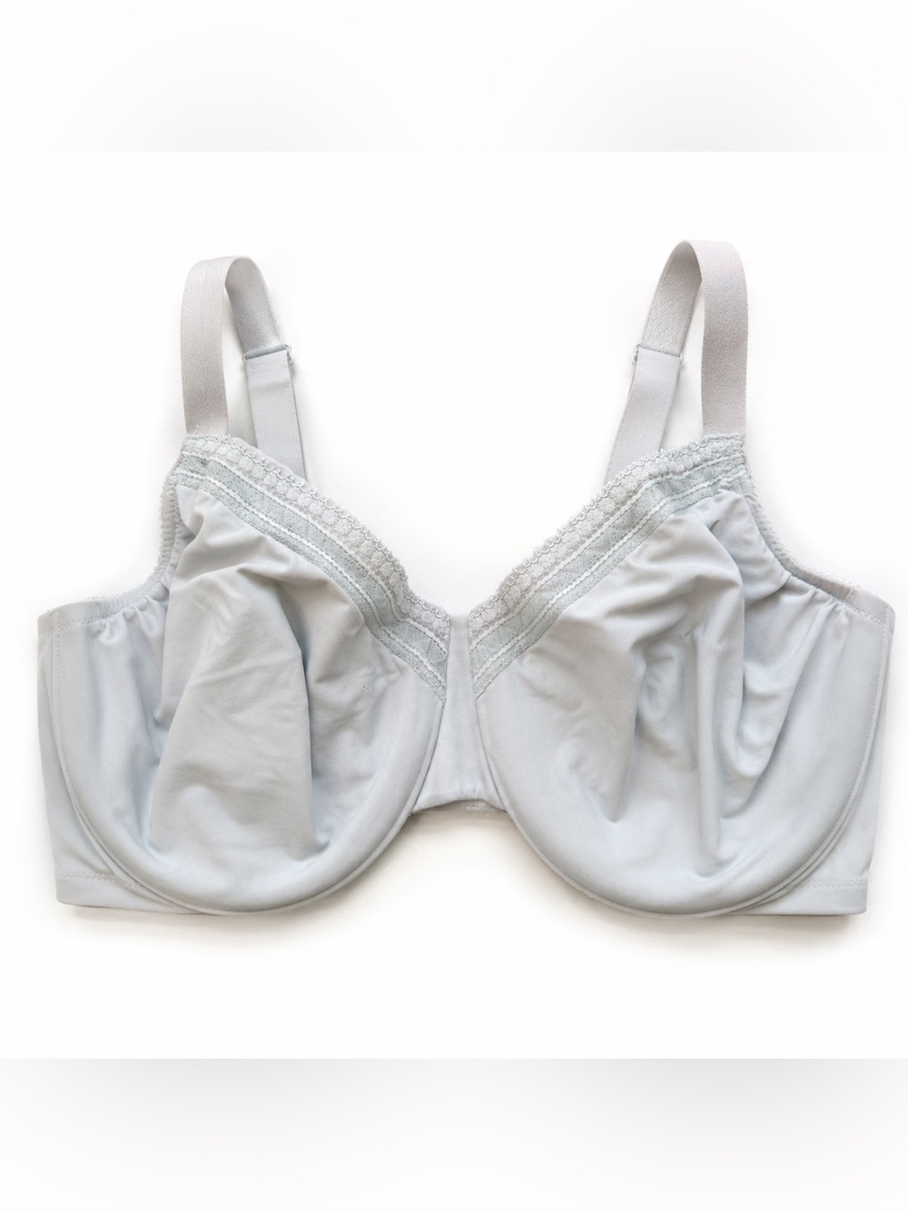 Wacoal 85213 Womens Bra 40D Gray Underwire Full Coverage Adjustable Strap